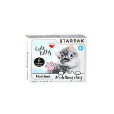 Starpak Cicás színes gyurma - 6 színű - Cute Kitty kreatív és készségfejlesztő