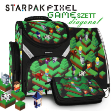 Starpak Gamer anatómiai iskolatáska szett – Pixel Game Diagonal iskolatáska