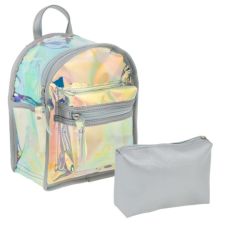 Starpak Hologramos kisméretű hátizsák neszesszerrel - Glossy gyerek hátizsák, táska