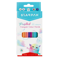 Starpak Pasztell háromszög színesceruza készlet - 12 db-os színes ceruza