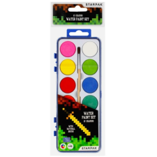 Starpak Pixel Game 12 színű vízfesték készlet ecset, festék