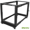 Startech 12U Adjustable Depth Open Frame 4 Post Server Rack w/ Casters / Levelers and Cable Management Hooks