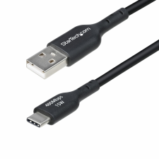 Startech - 15 cm-es USB-A - USB-C töltőkábel - USB2AC15CMBK kábel és adapter