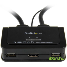 Startech 2 Port USB HDMI Cable KVM Switch kábel és adapter