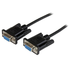 Startech 2M BLACK DB9 NULL MODEM CABLE SERIAL NULL MODEM CABLE BLACK kábel és adapter