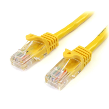 Startech - 45PAT2MYL UTP CAT5E patch kábel 2m Sárga kábel és adapter