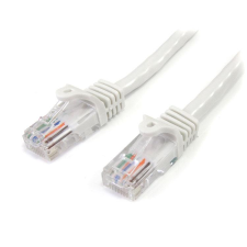 Startech - 45PAT3MWH UTP CAT5E patch kábel 3m Fehér kábel és adapter