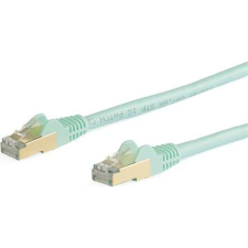 Startech 6ASPAT5MAQ hálózati kábel Türkizkék 5 M Cat6a S/UTP (STP) kábel és adapter