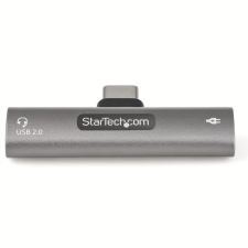 Startech CDP2CAPDM USB-C apa - USB-C Anya/3.5mm Jack Elosztó kábel és adapter