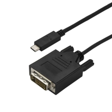 Startech CDP2DVI3MBNL USB-C > DVI-D átalakító 3m - Fekete kábel és adapter