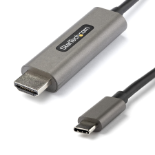Startech CDP2HDMM4MH USB-C - HDMI 2.0 Kábel 4m - Fekete (CDP2HDMM4MH) kábel és adapter