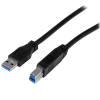 Startech Certified USB-A apa - USB-B apa 3.0 Nyomtató Kábel - Fekete (2m)