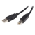 Startech .com 0.5m, USB 2.0 A/USB 2.0 B, M/M USB kábel 0,5 M USB A USB B Fekete