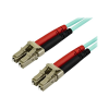 Startech .com 10 m OM4 LC to LC Multimode Duplex Fiber Optic Patch Cable- Aqua - 50/125 - Fiber Optic Cable - 40/100Gb - LSZH (450FBLCLC10) - patch cable - 10 m - aqua (450FBLCLC10)