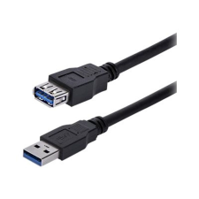 Startech .com 1m Black SuperSpeed USB 3.0 Extension Cable A to A - Male to Female USB 3 Extension Cable Cord 1 m (USB3SEXT1MBK) - USB extension cable - USB Type A to USB Type A - 1 m (USB3SEXT1MBK) kábel és adapter