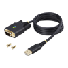 Startech .com 1P3FFCB-USB-SERIAL soros kábel Fekete 1 M USB A típus RS-232 (1P3FFCB-USB-SERIAL)