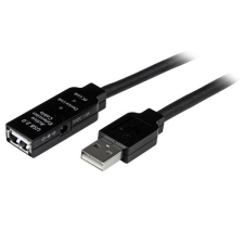 Startech .com 25m USB 2.0 USB kábel USB A Fekete (USB2AAEXT25M) kábel és adapter