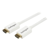 Startech .com 5m/16 ft CL3 Rated HDMI Cable with Ethernet, In Wall Rated HDMI Cable 4K 30Hz, UHD High Speed HDMI Cable 10.2 Gbps Bandwidth, 4K Ultra HD HDMI 1.4 Video / Display Cable, 30AWG - Long White HDMI Cable - HDMI cable - 5 m (HD3MM5MW)
