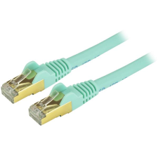 Startech .com 6ASPAT1MAQ hálózati kábel Türkizkék 1 M Cat6a U/FTP (STP) (6ASPAT1MAQ) kábel és adapter