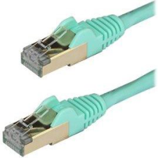 Startech .com 6ASPAT1MAQ hálózati kábel Türkizkék 1 M Cat6a U/FTP (STP) (6ASPAT1MAQ) kábel és adapter