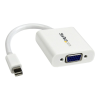 Startech .com Mini DisplayPort to VGA Adapter - White - 1080p - Thunderbolt to VGA Monitor Adapter - Mini DP to VGA Converter (MDP2VGAW) - video converter - white (MDP2VGAW)