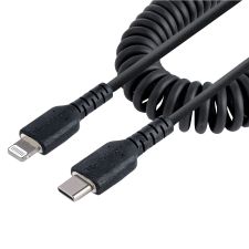 Startech .com RUSB2CLT50CMBC Lightning kábel 0,5 M Fekete (RUSB2CLT50CMBC) kábel és adapter