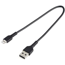 Startech .com RUSBLTMM30CMB mobiltelefon kábel Fekete 0,3 M USB A Lightning (RUSBLTMM30CMB) kábel és adapter