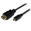StarTech com StarTech.com HDADMM2M 2 M HDMI A-típus (Standard) HDMI D-típus (Micro) Fekete