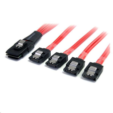 StarTech com StarTech.com SAS -> 4x SATA kábel piros (SAS8087S450) (SAS8087S450) kábel és adapter