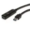 Startech .com USB3AAEXT5M USB kábel USB 3.2 Gen 1 (3.1 Gen 1) 5 M USB A Fekete