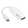 Startech .com USB-C to HDMI Adapter - White - 4K 60Hz - video interface converter - HDMI / USB - 15 cm (CDP2HD4K60W)