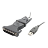 Startech .com USB to Serial Adapter - 3 ft / 1m - with DB9 to DB25 Pin Adapter - Prolific PL-2303 - USB to RS232 Adapter Cable (ICUSB232DB25) - serial adapter - USB 2.0 (ICUSB232DB25)