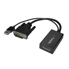 Startech DisplayPort anya - DVI apa adapter - Fekete kábel és adapter
