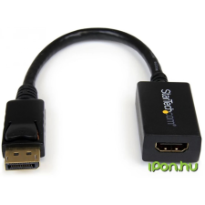 Startech DisplayPort HDMI Átalakító Fekete 25cm DP2HDMI2 kábel és adapter