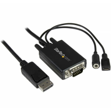 Startech - DisplayPort to VGA Adapter Cable with Audio - 3m kábel és adapter
