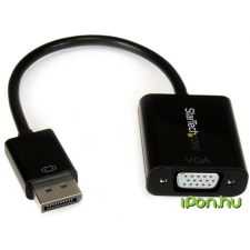 Startech DisplayPort VGA/D-Sub Átalakító Fekete 10cm DP2VGA3 kábel és adapter
