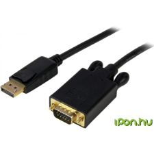Startech DisplayPort VGA/D-Sub Átalakító Fekete 3cm DP2VGAMM10B kábel és adapter