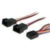 Startech FAN4SPLIT12 Molex anya - 2x Molex apa 0.3m kábel