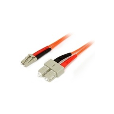 Startech Fiber Optic LC Fiber Optic SC Átalakító Narancssárga 1m 50FIBLCSC1 kábel és adapter