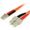 Startech Fiber Optic LC Fiber Optic SC Átalakító Narancssárga 1m FIBLCSC1