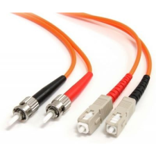 Startech Fiber Optic ST Fiber Optic SC Átalakító 2m (FIBSTSC2) - Narancssárga kábel és adapter