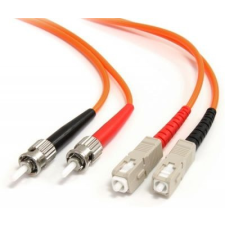 Startech Fiber Optic ST Fiber Optic SC Átalakító Narancssárga 2m FIBSTSC2 kábel és adapter