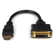 Startech HDDVIMF8IN HDMI apa - DVI-D anya adapter - Fekete kábel és adapter