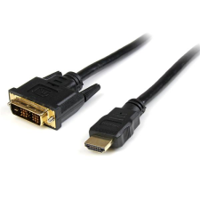 Startech HDDVIMM2M HDMI - DVI-D (Apa-Apa) Adapterkábel 2m Fekete kábel és adapter