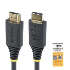 Startech HDMI 2.0 Összekötő Fekete 1m HDMI2-CABLE-4K60-1M kábel és adapter