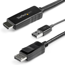 Startech HDMI DisplayPort Átalakító Fekete 2m HD2DPMM2M kábel és adapter