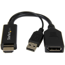 Startech HDMI DisplayPort Átalakító Fekete 5cm HD2DP kábel és adapter