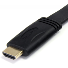 Startech HDMI Összekötő Fekete 1.8m HDMIMM6FL kábel és adapter