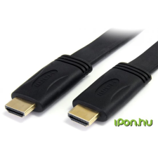 Startech HDMI Összekötő Fekete 5m HDMM5MFL kábel és adapter