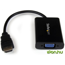 Startech HDMI VGA/D-Sub Átalakító Fekete 25cm HD2VGAA2 kábel és adapter